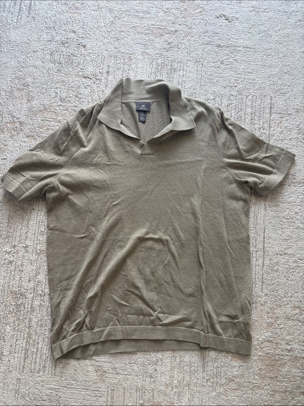 H&M Olive Short-Sleeve Polo